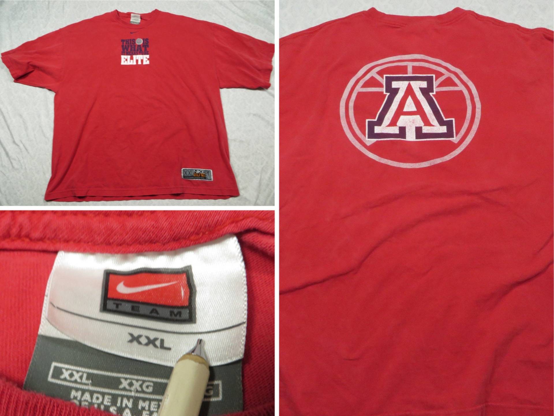 Vintage Arizona Wildcats T-Shirt Nike Uofa Red Elite 2000 Herren Xxl 2Xl von GentlyUsedGoods