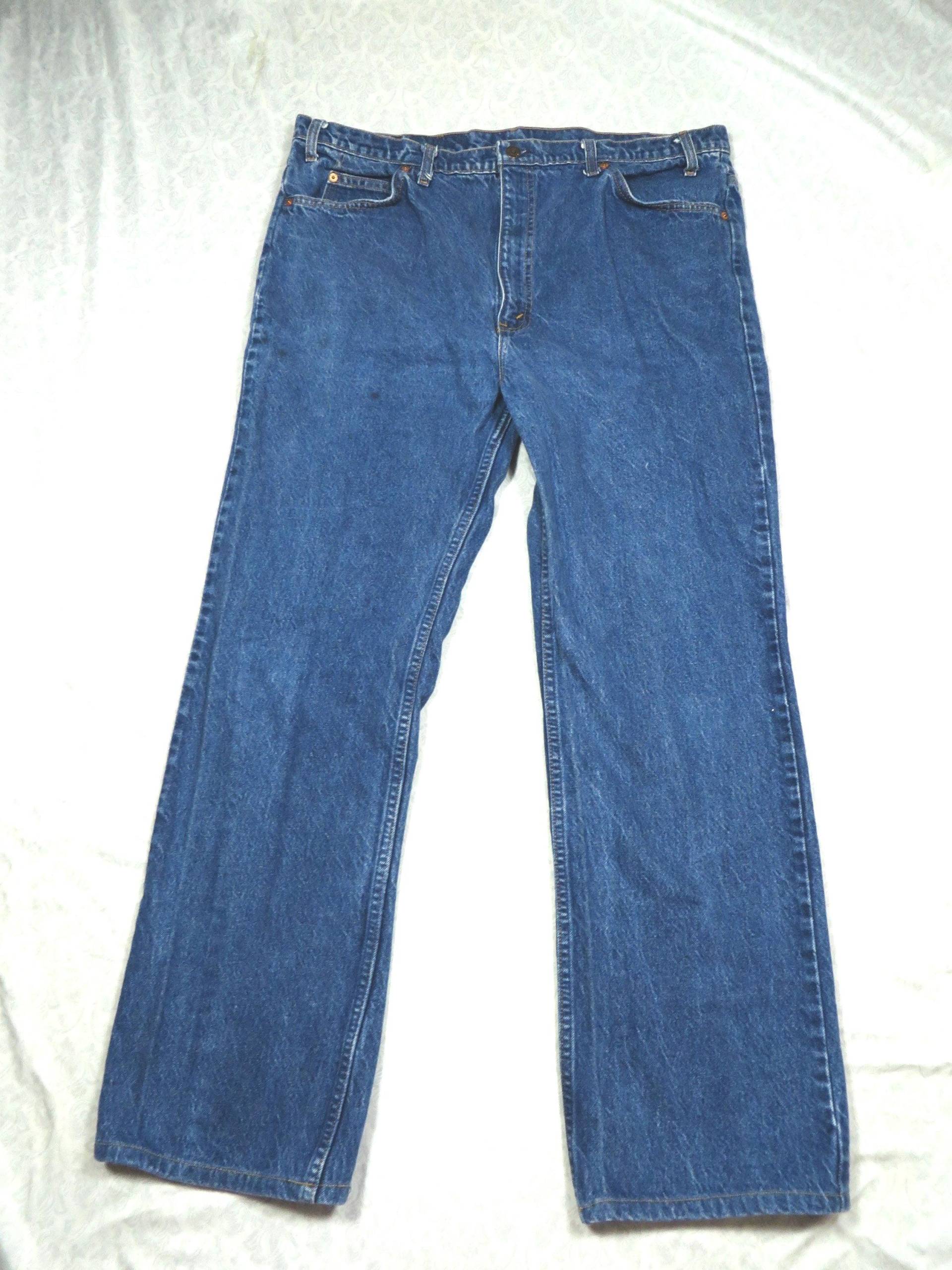 Vintage Levi's 517 Jeans Orange Tab 80's Blue Denim Blank Boot Cut Flare Aktuelle Größe 40 X 31 Made in Usa Vintage Levi's 517 Jeans Orange Tab 80's Blue Denim Blank Boot Cut Flare Aktuelle Größe 40 X 31 Made in Usa von GentlyUsedGoods