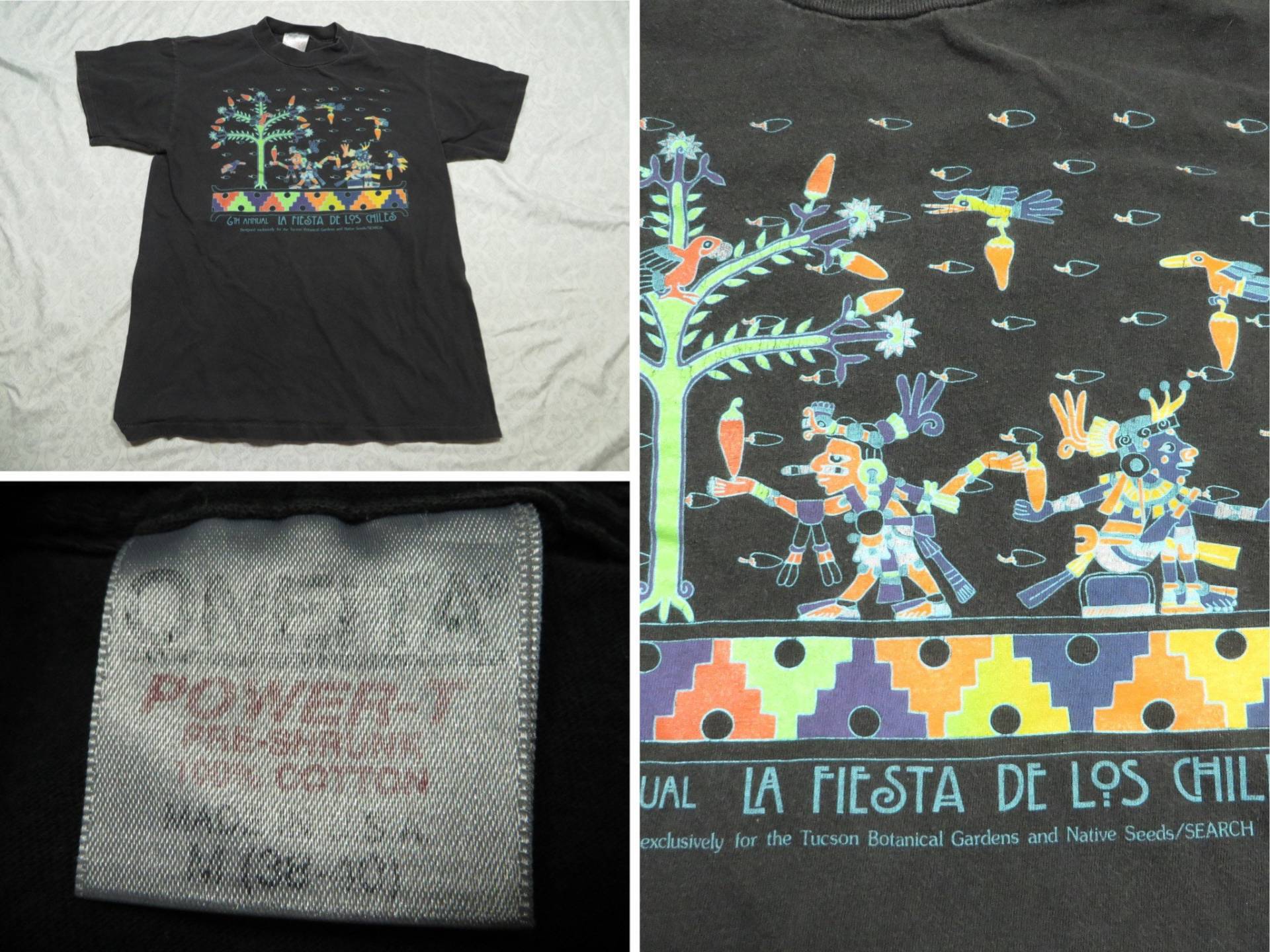 Vintage Tucson T-Shirt La Fiesta De Los Chiles Tultex 90Er Jahre Herren Medium Made in Usa von GentlyUsedGoods