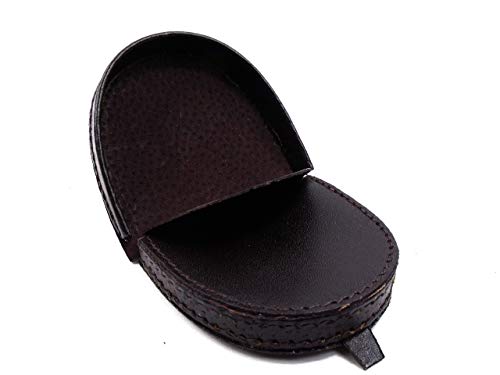 Gents Leather Belts - Herren Münzbörse Echtes Leder Großes Etui - Noir, Large 9cm x 8cm von Gents Leather Belts