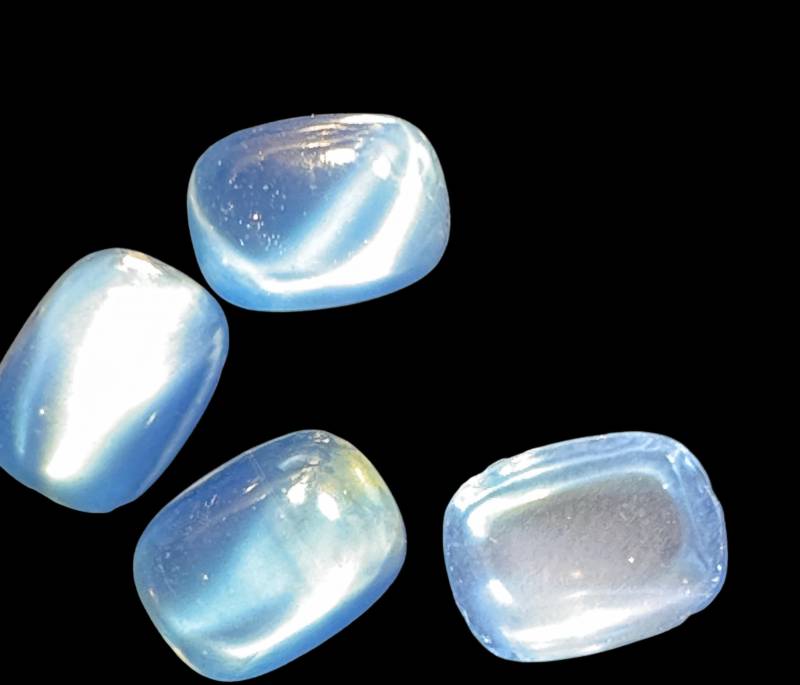 Vintage Blau Mondstein Glassteine Schmuckherstellung Zubehör | 7 X 10 Mm Vintage Blau Mondstein Glassteine Schmuckherstellung Zubehör | 7 X 10 Mm von GenuineArticleJewels