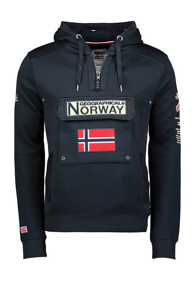 Geo Norway Hoodie Geographical Norway Herren Sweater GYMCLASS WW2489H/GN Dunkelblau Navy von Geo Norway