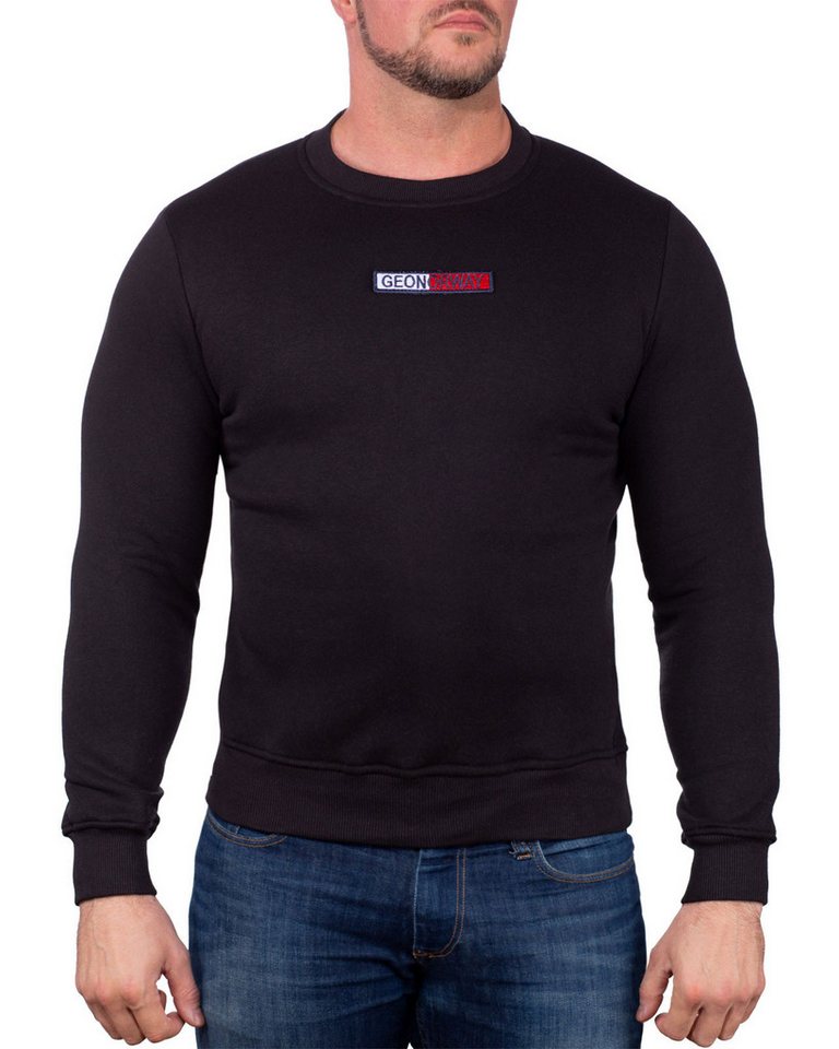 Geo Norway Rundhalspullover Herren Sweatshirt bagarrett Elegantes Design mit Logo von Geo Norway