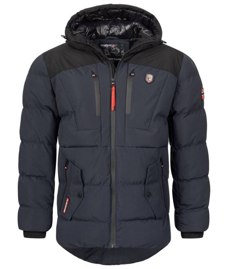 Geo Norway Winterjacke Herren Winterjacke Steppjacke mit Kapuze von Geo Norway