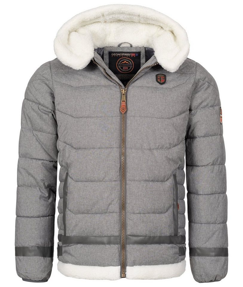 Geo Norway Winterjacke Herren Winterjacke Teddyfell-Kapuze von Geo Norway