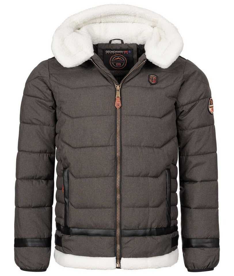 Geo Norway Winterjacke Herren Winterjacke Teddyfell-Kapuze von Geo Norway