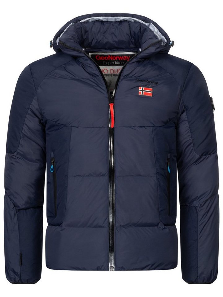 Geo Norway Winterjacke Herren Winterjacke Steppjacke mit Kapuze h-362 von Geo Norway