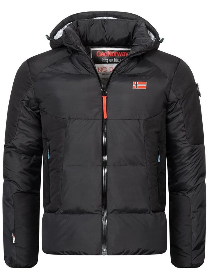 Geo Norway Winterjacke Herren Winterjacke Steppjacke mit Kapuze h-362 von Geo Norway