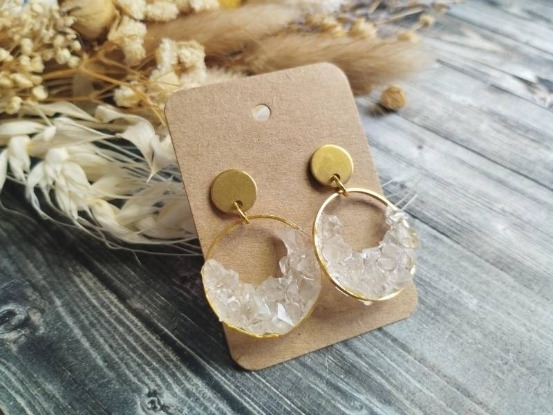 1x Paar Dolomit-Ohrhänger/Ohrstecker, Handmade & Diy 1x Paar Dolomit-Ohrhänger/Ohrstecker, Handmade & Diy von GeoJewelryBySilvi