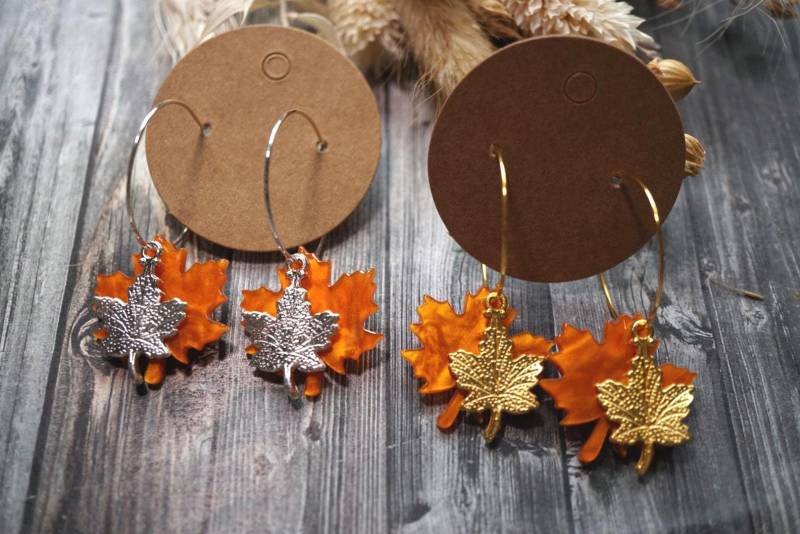 1x Paar Ohrhänger/Creolen Aus Edelstahl Mit Einem Anhänger Polymerton Und Edelstahl, Diy 1x Paar Ohrhänger/Creolen Aus Edelstahl Mit Einem Anhänger Polymerton Und Edelstahl, Diy von GeoJewelryBySilvi