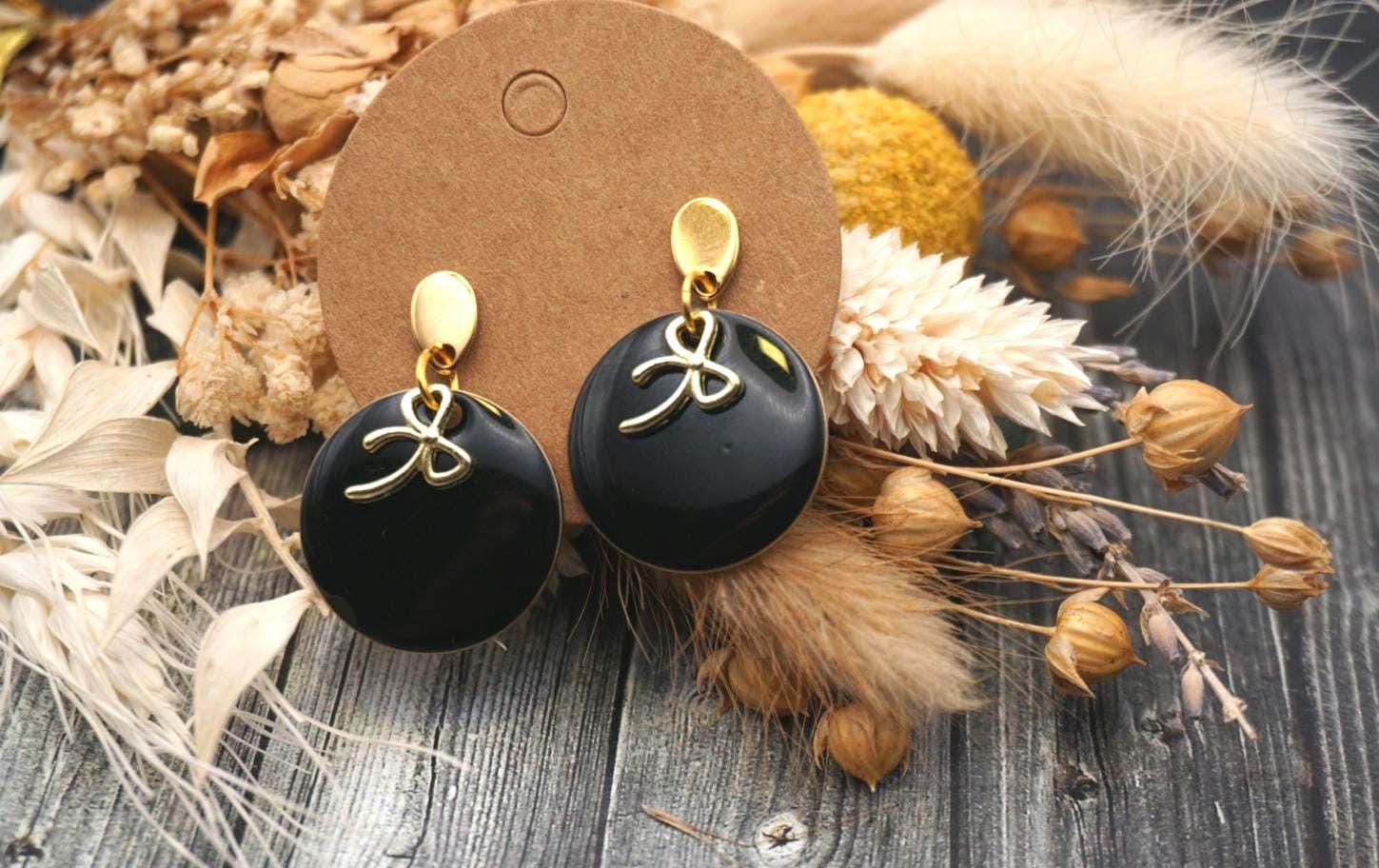 1x Paar Ohrhänger/Ohrstecker Aus Edelstahl, Diy von GeoJewelryBySilvi