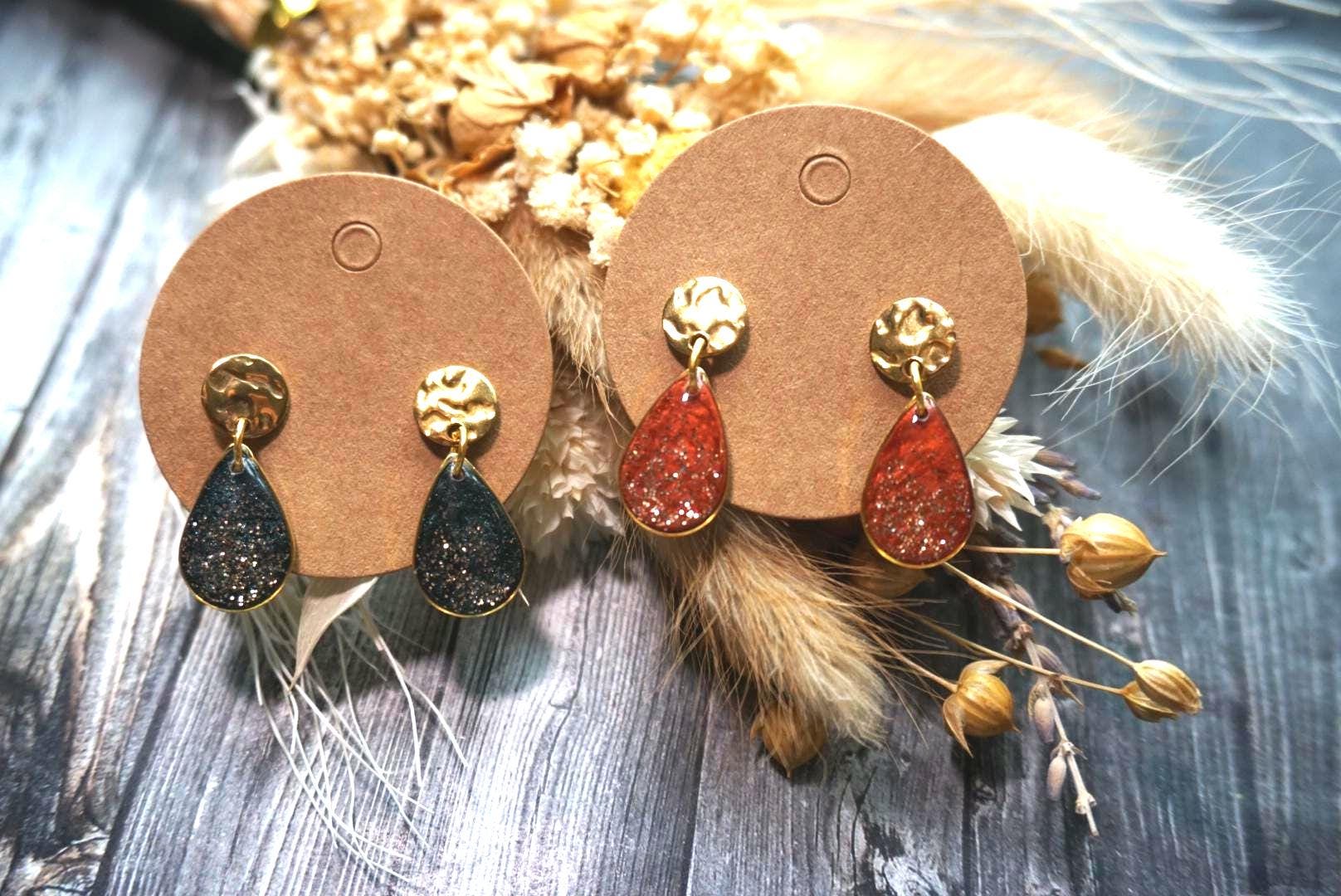 1x Paar Ohrhänger Aus Edelstahl Mit Einem Anhänger Polymerton Und Edelstahl, Diy von GeoJewelryBySilvi