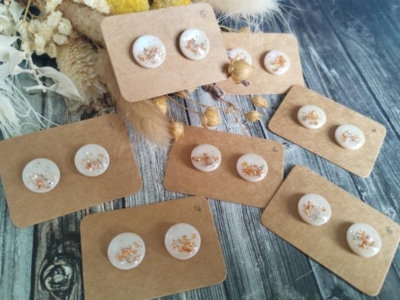 1x Paar Ohrstecker Aus Polymerton "Sunlight" - Mit Kunststoff- | Hypoallergen Oder Edelstahlstecker, Handmade & Diy Resinart 1x Paar Ohrstecker Aus Polymerton "Sunlight" - Mit Kunststoff- | Hypoallergen Oder Edelstahlstecker, Handmade & Diy Resinart von GeoJewelryBySilvi