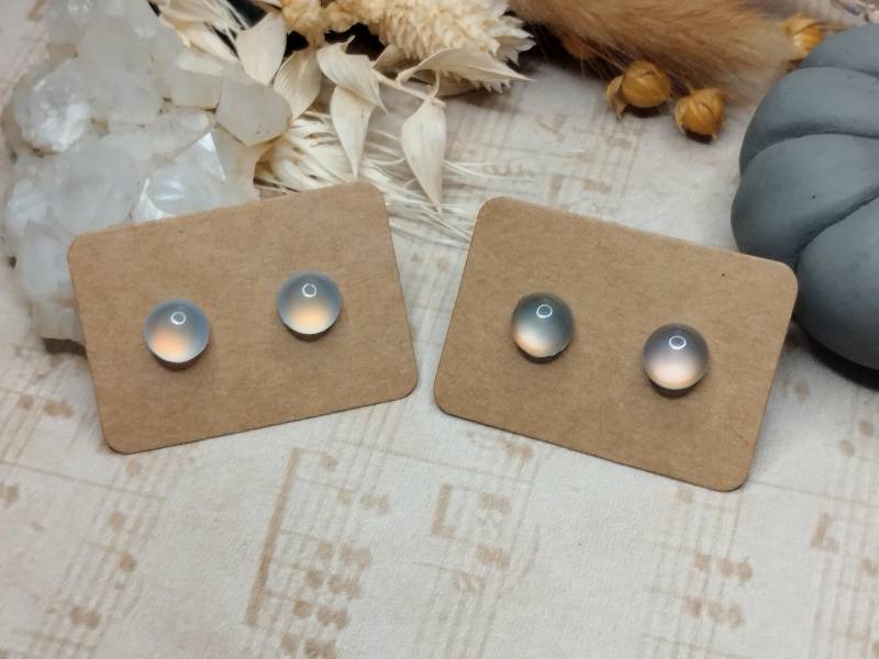 1x Paar Ohrstecker - Hypoallergen Mit Kunststoffstecker Oder Wahlweise Edelstahlstecker | B, Diy von GeoJewelryBySilvi