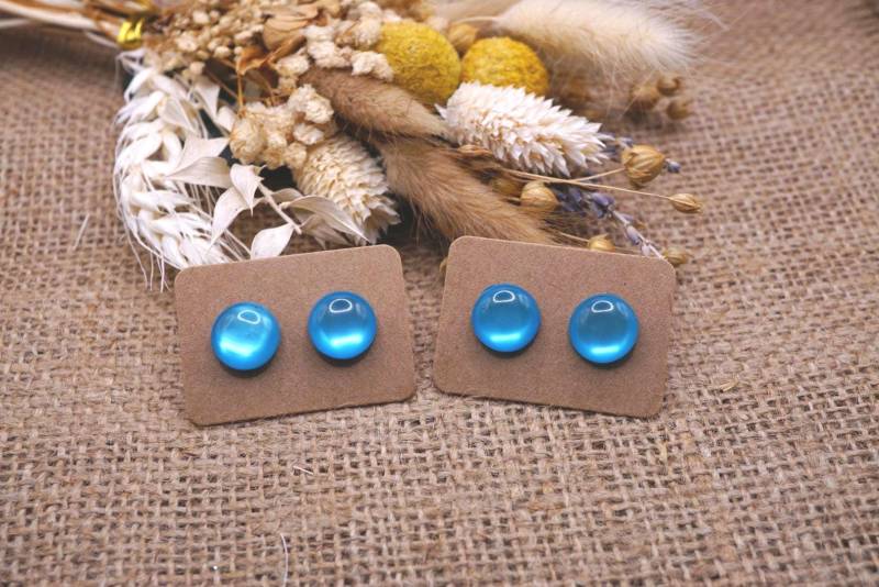 1x Paar Ohrstecker - Hypoallergen Mit Kunststoffstecker Oder Wahlweise Edelstahlstecker, Diy von GeoJewelryBySilvi