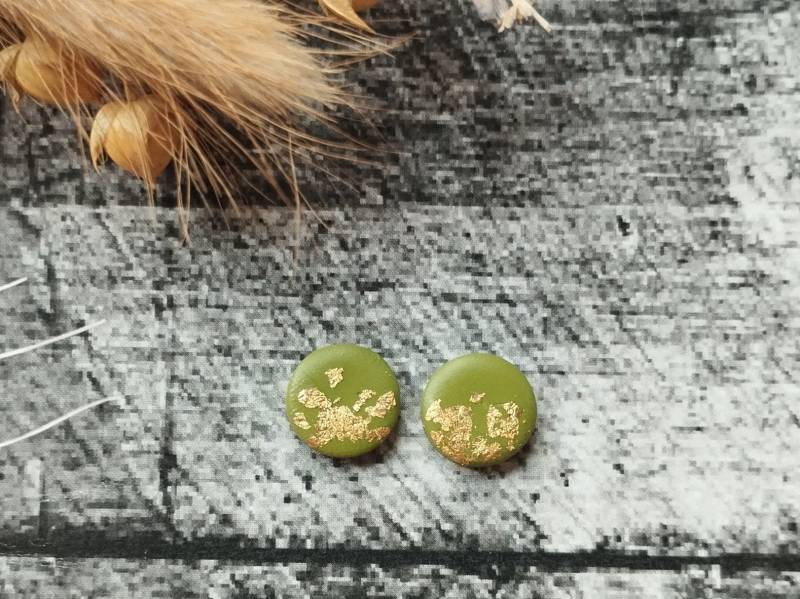 1x Paar Ohrstecker Unikate Aus Polymer Clay | Hypoallergen Ohne Metalle Oder Wahlweise Mit Edelstahlstecker, Diy Resinart | 4 von GeoJewelryBySilvi
