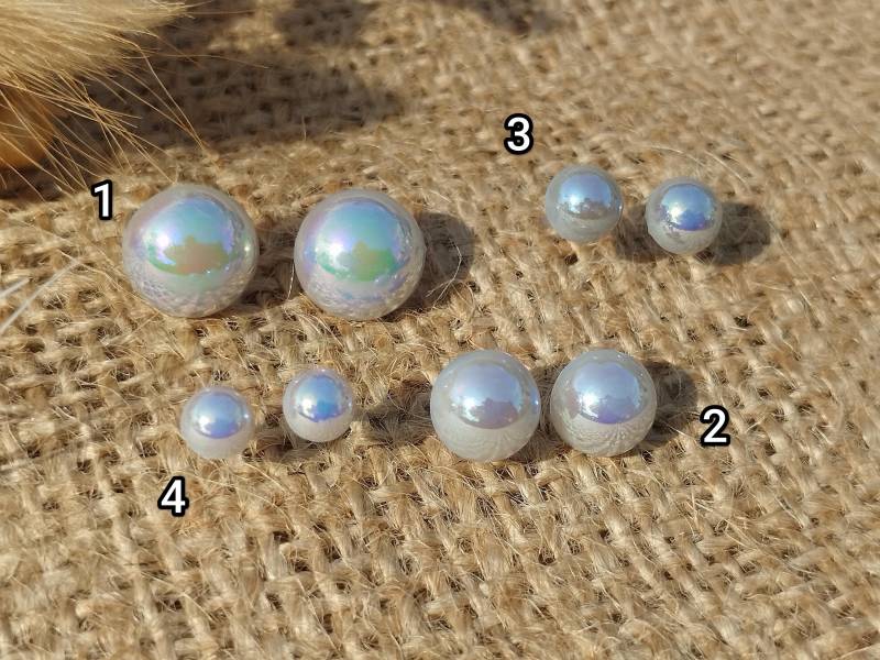 1x Paar Ohrstecker Unikate "Grauer Schimmer" - Hypoallergen Ohne Metalle Oder Mit Edelstahlstecker, Diy Resinart 001 von GeoJewelryBySilvi