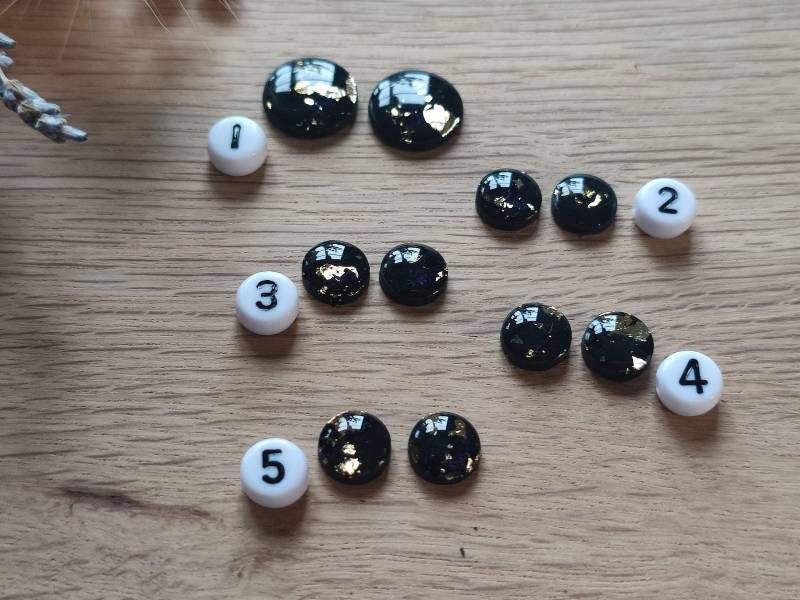 1x Paar Ohrstecker Unikate "Schwarz/Gold" Polymer Clay - Hypoallergen Ohne Metalle Oder Mit Edelstahlstecker, Diy Resinart 25 1x Paar Ohrstecker Unikate "Schwarz/Gold" Polymer Clay - Hypoallergen Ohne Metalle Oder Mit Edelstahlstecker, Diy Resinart 25 von GeoJewelryBySilvi