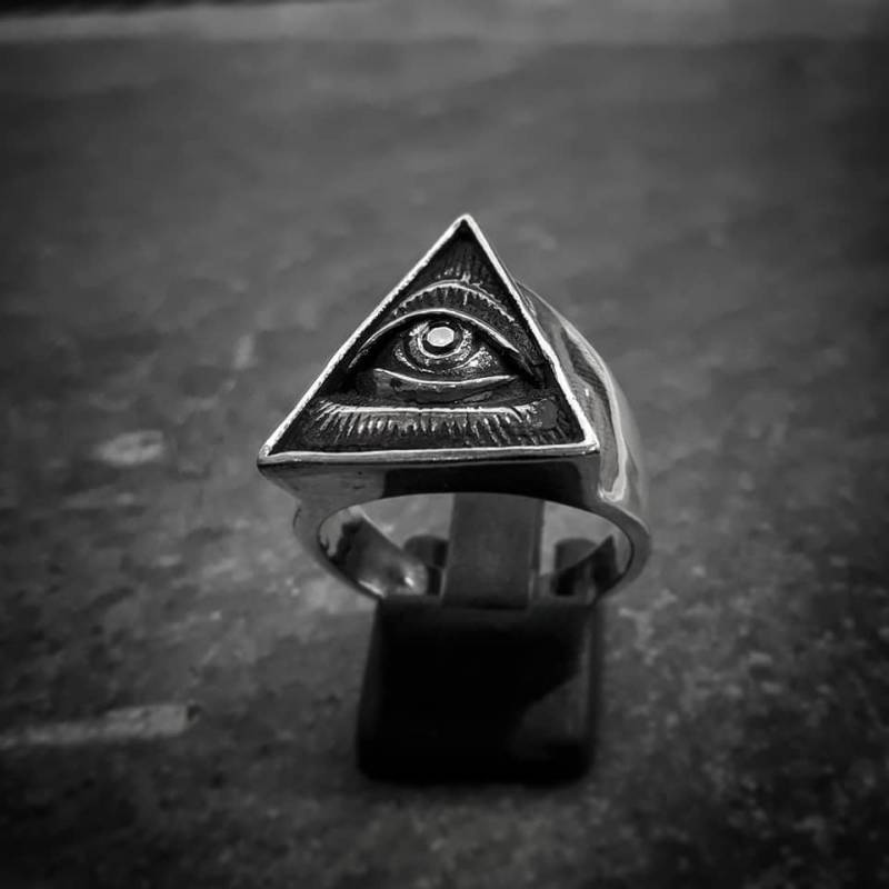 Auge Der Vorsehung Sterling Silber 925 Ring | Göttliches Schutz-Symbol Auge Der Vorsehung Sterling Silber 925 Ring | Göttliches Schutz-Symbol von GeoartSilversmith