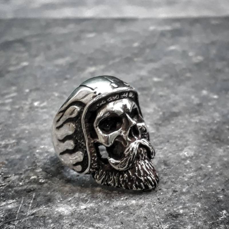 Harley Davidson Biker Totenkopf Sterling Silber Ring Harley Davidson Biker Totenkopf Sterling Silber Ring von GeoartSilversmith