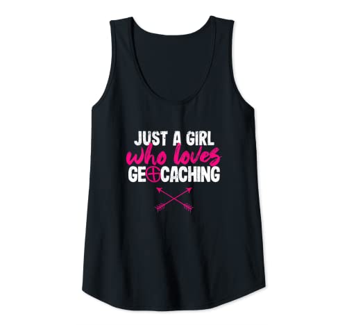 Damen Nur ein Mädchen, das Geocaching liebt Lustige Geocacher-Mädchen Tank Top Damen Nur ein Mädchen, das Geocaching liebt Lustige Geocacher-Mädchen Tank Top von Geocaching Geocache Shirt Adventure And Travel