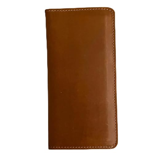 Geoffrey Signature Collection Slim 100% Rindsleder Lange Geldbörse für Karten und Bargeld Vintage Style mit offenem Verschluss, Hellbraun, Lang Geoffrey Signature Collection Slim 100% Rindsleder Lange Geldbörse für Karten und Bargeld Vintage Style mit offenem Verschluss, Hellbraun, Lang von Geoffrey