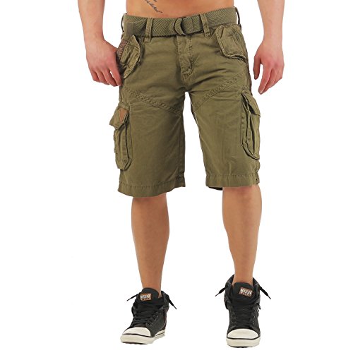 84K1 Geographical Norway Pirouette Herren Bermuda Shorts Kurze Hose Mastic M von Geographical Norway