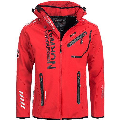 94A5 Amazon Geographical Norway Rainman Herren Softshell Jacke Rot L von Geographical Norway