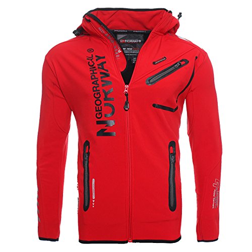 94A5 Amazon Geographical Norway Rainman Herren Softshell Jacke Rot L von Geographical Norway