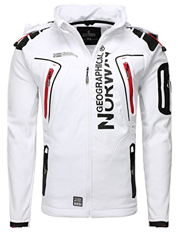 96A3 Amazon Geographical Norway Softshell Jacke Tangata 005 Weiß Gr. L von Geographical Norway