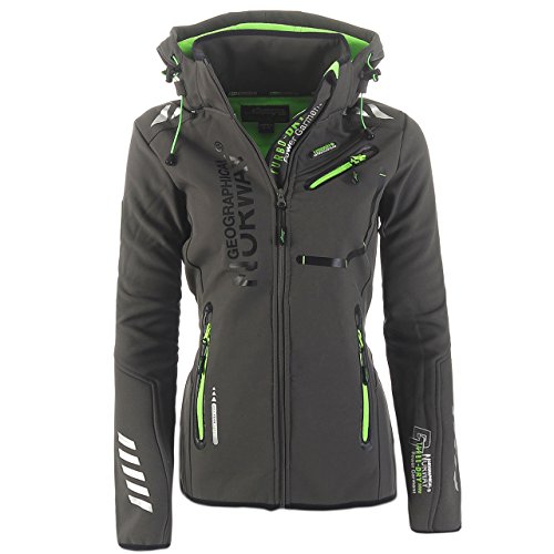 Geographical Norway 83H5 Reveuse II Lady SP612F/GN Softshelljacke D.Grau XL von Geographical Norway