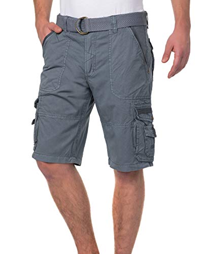 Geographical Norway 91S2 Parachute Herren Cargo Shorts Bermuda Blau M von Geographical Norway