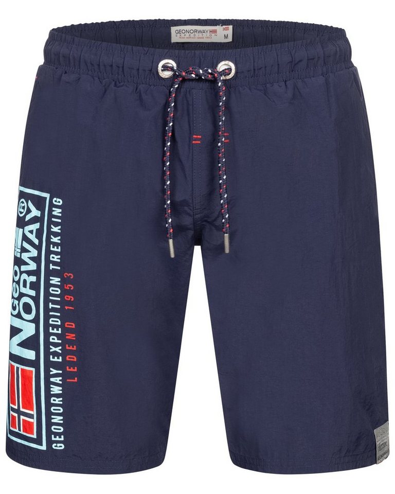 Geographical Norway Badeshorts Herren Bade Hose Bade Shorts Schwimm Shorts Sommer Lang Bermuda Beach von Geographical Norway