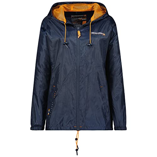 Geographical Norway Boat Lady - Winddichte Outdoor-Jacke für Frauen - Wasserdichte Jacke mit langen Ärmeln für Frauen - Regenfester Tactical Coat (Marineblau XXL Größe 5) von Geographical Norway