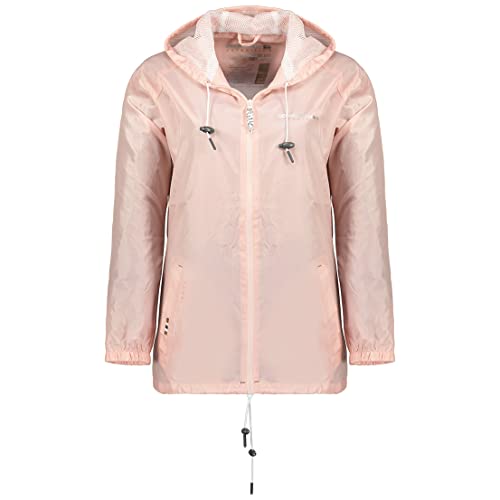 Geographical Norway Boat Lady - Winddichte Outdoor-Jacke für Frauen - Wasserdichte Jacke mit langen Ärmeln für Frauen - Regenfester Tactical Coat (Old_pink L Größe 3) von Geographical Norway