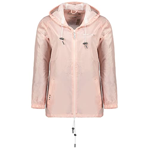 Geographical Norway Boat Lady - Winddichte Outdoor-Jacke für Frauen - Wasserdichte Jacke mit langen Ärmeln für Frauen - Regenfester Tactical Coat (Old_pink XL Größe 4) von Geographical Norway