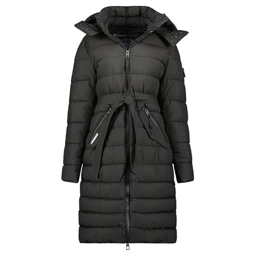 Geographical Norway Cabima Lady - Winterjacke Damen Warme Steppung Mann Herbst Winter - Warme Manteljacke leicht Kapuze - Daunenjacke Windstopper Langarm Polsterung - Frauen (Schwarz XXL) von Geographical Norway