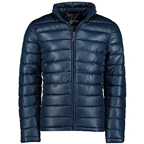 Geographical Norway Calender Basic Men - Warme Daunenjacke mit Matelassée für Herren - Warme Manteljacke mit Winterfutter für Herren - Windjacke mit langen Ärmeln (Marineblau 3XL) von Geographical Norway