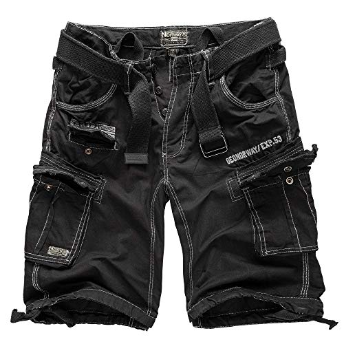 Geographical Norway Cargo Shorts Hunter mit UD Bandana Black - L - von Geographical Norway