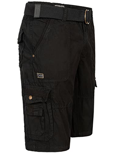 Geographical Norway Cargo Shorts Kurze Hose Knielang Short Bermuda Sommer Urlaub Freizeit FVS Production H-H, Hosengröße:XL, Farbe:Schwarz Geographical Norway Cargo Shorts Kurze Hose Knielang Short Bermuda Sommer Urlaub Freizeit FVS Production H-H, Hosengröße:XL, Farbe:Schwarz von Geographical Norway