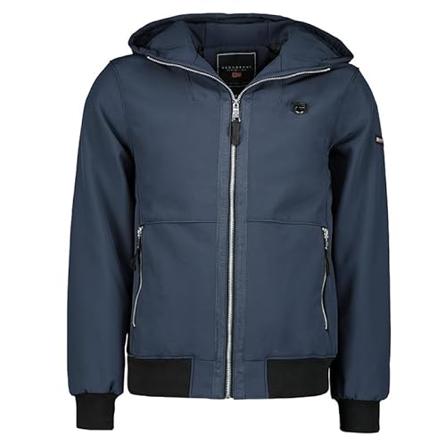 Geographical Norway Dakar Men - Winterjacke Herren Warme Steppung Mann Herbst Winter - Warme Manteljacke leicht Kapuze - Daunenjacke Windstopper Langarm Polsterung - Männer (Marineblau XXL) von Geographical Norway