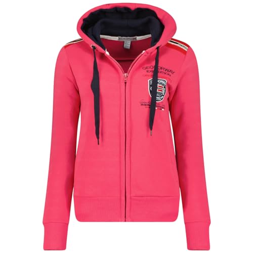 Geographical Norway Damen Finion Lady Kapuzenpullover, Pink Flash, 46 von Geographical Norway