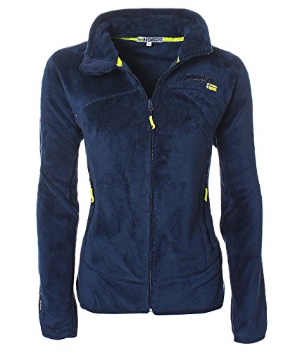 Geographical Norway Damen Fleece Jacke Sweatjacke BF 00001 (S, Navy) von Geographical Norway