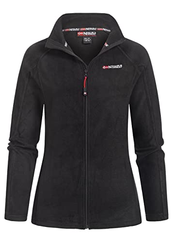 Geographical Norway Damen Fleece Jacke Tug Lady Outdoorjacke Weste Stehkragen, black, Gr:L von Geographical Norway