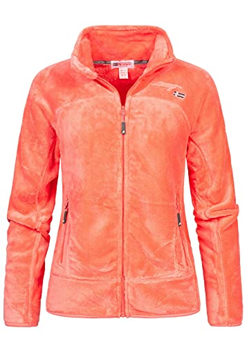 Geographical Norway Upaline Lady - Fleece Fine Frauen Warm Fermetur Zip - Jacke Herbst Winter Frühling Warm Frauen - Long Sleeve Pullover Pelz Weich Komfort Outdoor (Lachs M-Größe 2) Geographical Norway Upaline Lady - Fleece Fine Frauen Warm Fermetur Zip - Jacke Herbst Winter Frühling Warm Frauen - Long Sleeve Pullover Pelz Weich Komfort Outdoor (Lachs M-Größe 2) von Geographical Norway