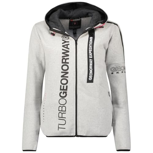 Geographical Norway Damen Freestyle Lady Kapuzenpullover, Gris Clair, 48 von Geographical Norway