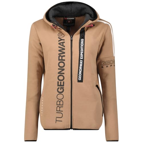 Geographical Norway Damen Freestyle Lady Kapuzenpullover, Taupe, 46 von Geographical Norway
