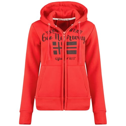 Geographical Norway Damen Galouse Lady Kapuzenpullover, Rouge, 38 von Geographical Norway