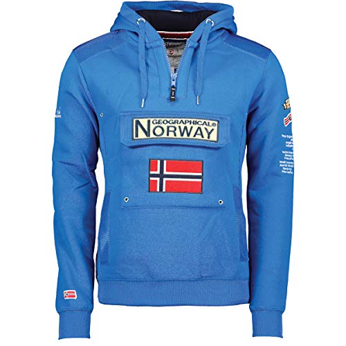 Geographical Norway Damen Gymclass Kapuzenpullover, Azul, XL Geographical Norway Damen Gymclass Kapuzenpullover, Azul, XL von Geographical Norway