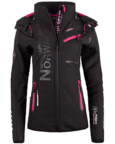 Geographical Norway Damen Softshell Freizeit Jacke black XL von Geographical Norway